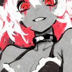 Anime Clown Girl With Red Eyes Poster