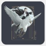 Anime HARRY POTTER™ Flight With Buckbeak Square Sticker