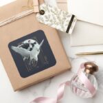 Anime HARRY POTTER™ Flight With Buckbeak Square Sticker