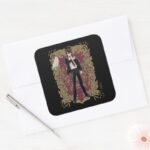 Anime HARRY POTTER™ Ornate Frame Square Sticker