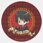 Anime Harry Potter Classic Round Sticker