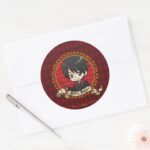 Anime Harry Potter Classic Round Sticker