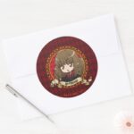Anime Hermione Granger Classic Round Sticker