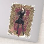 Anime Hermione Granger Ornate Frame Sticker
