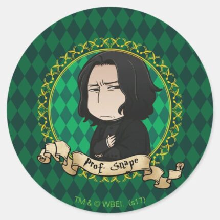 Anime Professor Snape Classic Round Sticker