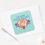 Anna Follow Your Heart Square Sticker