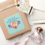 Anna Follow Your Heart Square Sticker