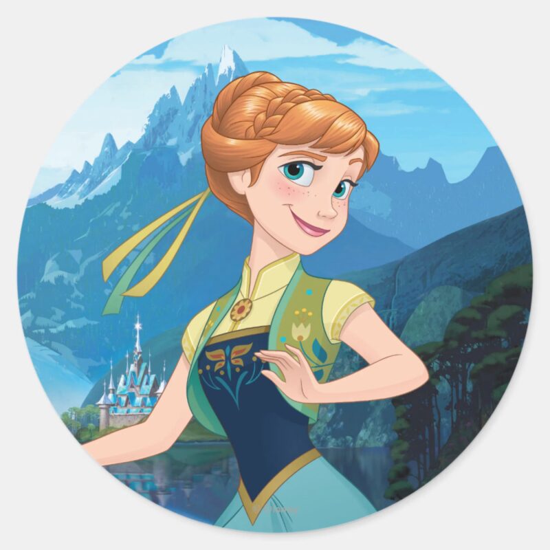 Anna Heart Full Of Sunshine Classic Round Sticker