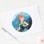 Anna Heart Full Of Sunshine Classic Round Sticker