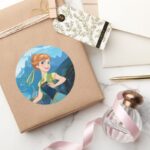 Anna Heart Full Of Sunshine Classic Round Sticker