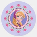 Anna Princess Classic Round Sticker