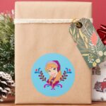 Anna Strong Heart Classic Round Sticker