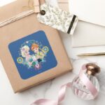 Anna And Elsa Gift For Sister Square Sticker