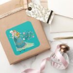 Anna And Elsa Sister Love Square Sticker