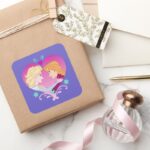 Anna And Elsa Strong Bond Square Sticker
