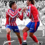 Antoine Griezmann And Giuliano Simeone Atletico Madrid Soccer Poster
