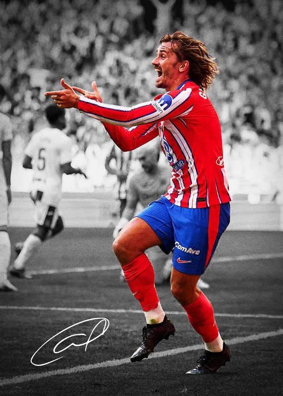 Antoine Griezmann Soccer Poster