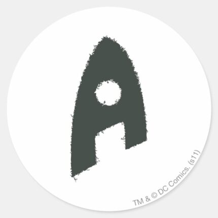 Aquaman Grunge A Classic Round Sticker