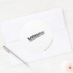 Aquaman Grunge Stripe Logo Classic Round Sticker