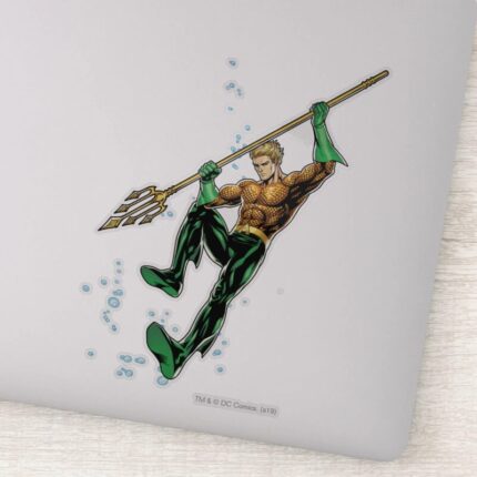 Aquaman With Spear Sticker