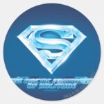Arctic Fortress Of Solitude Classic Round Sticker