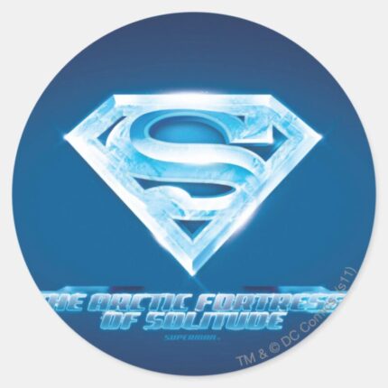 Arctic Fortress Of Solitude Classic Round Sticker