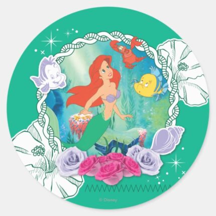 Ariel Curious 2 Classic Round Sticker