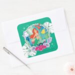 Ariel Curious 2 Square Sticker