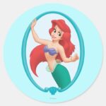 Ariel Frame Classic Round Sticker
