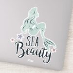 Ariel Silhouette Sea Beauty Sticker