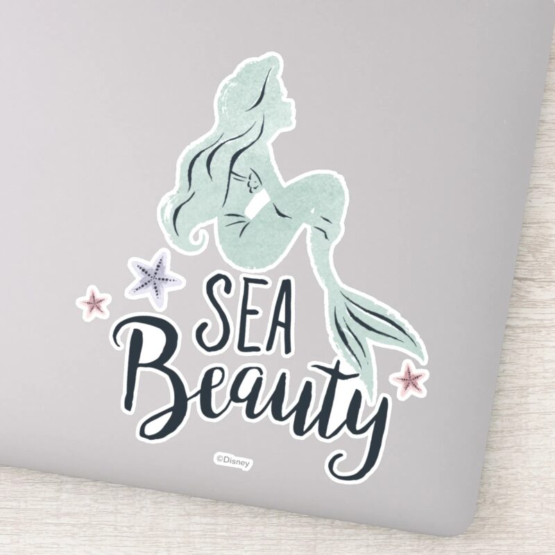 Ariel Silhouette Sea Beauty Sticker Ariel Silhouette Sea Beauty Sticker