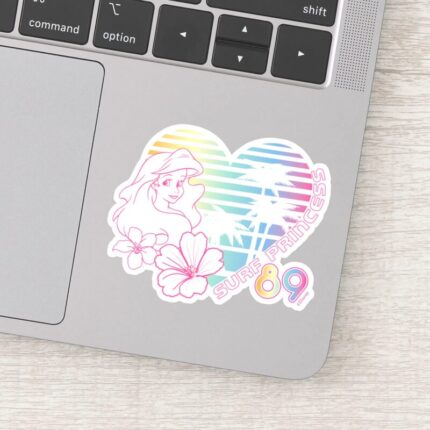 Ariel Surf Princess 89 Tropical Heart Sticker
