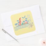 Ariel Surf Princess 89 Tropical Sunset Square Sticker