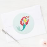 Ariel Friends Classic Round Sticker