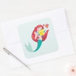 Ariel Friends Square Sticker