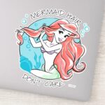 Ariel Mermaid Hair Dont Care Sticker