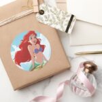 Ariel Adventure Begins With You Classic Round Sticker