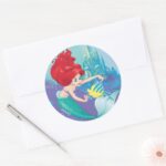 Ariel Besties Rule Classic Round Sticker