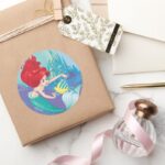 Ariel Besties Rule Classic Round Sticker