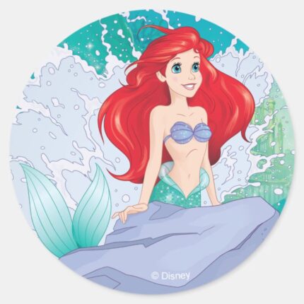 Ariel Lets Do This Classic Round Sticker