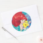 Ariel Make Time For Buddies Classic Round Sticker