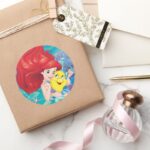 Ariel Make Time For Buddies Classic Round Sticker