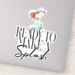 Ariel Ready To Make A Splash Sticker
