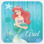 Ariel And Castle Square Sticker