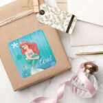 Ariel And Castle Square Sticker