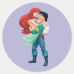 Ariel And Prince Eric Classic Round Sticker
