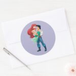 Ariel And Prince Eric Classic Round Sticker