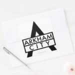 Arkham City Icon Square Sticker