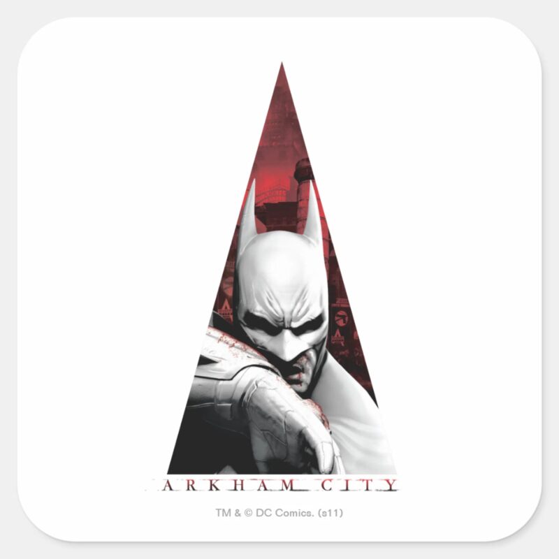Arkham City Triangle Square Sticker Arkham City Triangle Square Sticker