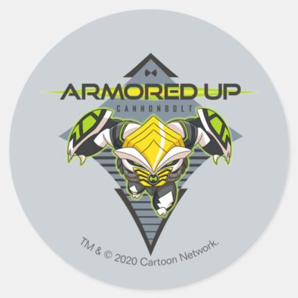 Armored Up Omni Kix Cannonbolt Classic Round Sticker